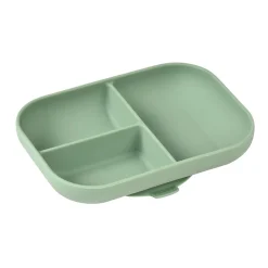 BÉABA Couverts Vaisselle Et Bavoirs*Assiette compartimentée silicone Vert sauge Blue