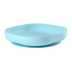 BÉABA Couverts Vaisselle Et Bavoirs*Assiette silicone ventouse Bleu clair Lightblue