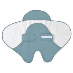 BÉABA Chancelières Et Nids D'ange*Babynomade® double polaire Bleu baltique Heathergrey
