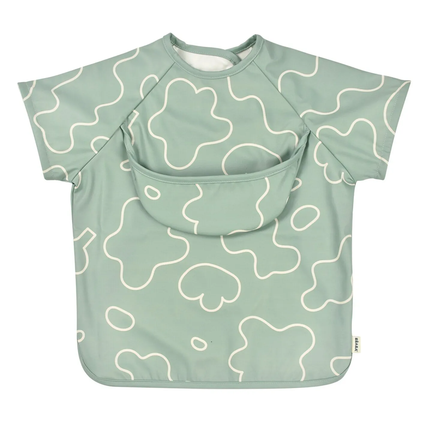 BÉABA Couverts Vaisselle Et Bavoirs*Bavoir à manches évolutif 2 en 1 Vert sauge Playful