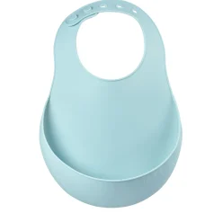 BÉABA Couverts Vaisselle Et Bavoirs*Bavoir silicone Bleu clair Airygreen