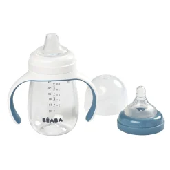 BÉABA Biberons Et Accessoires*Biberon d'apprentissage 2 en 1 - 210ml Bleu Windyblue