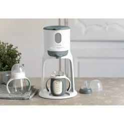 BÉABA Biberons Et Accessoires*Biberon d'apprentissage en verre 2 en 1 - 210ml Gris minéral Oldpink