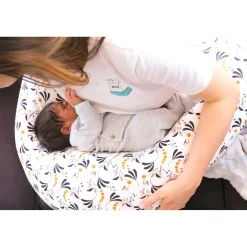 BÉABA Coussin D'allaitement*Big Flopsy™ Jersey Howell white Bird