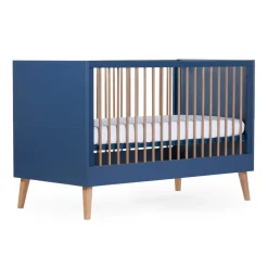 BÉABA Lits Évolutifs Et Cododos*Bold Blue - Lit Evolutif - 70x140 Cm + Lattes Black