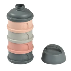 BÉABA Doseurs De Lait|Biberons Et Accessoires*Boîte doseuse de lait 4 compartiments empilables Gris/Rose Sgreen/cwhite