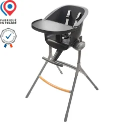 BÉABA Chaises Évolutives*Chaise Haute Evolutive Up and Down Gris foncé Grey/white