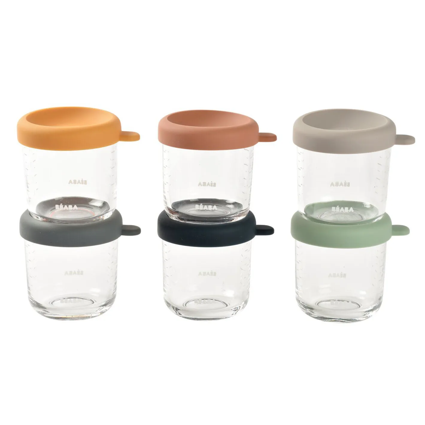BÉABA Pots De Conservation|Pots De Conservation*Coffret 6 portions verre 250ml Sunrise