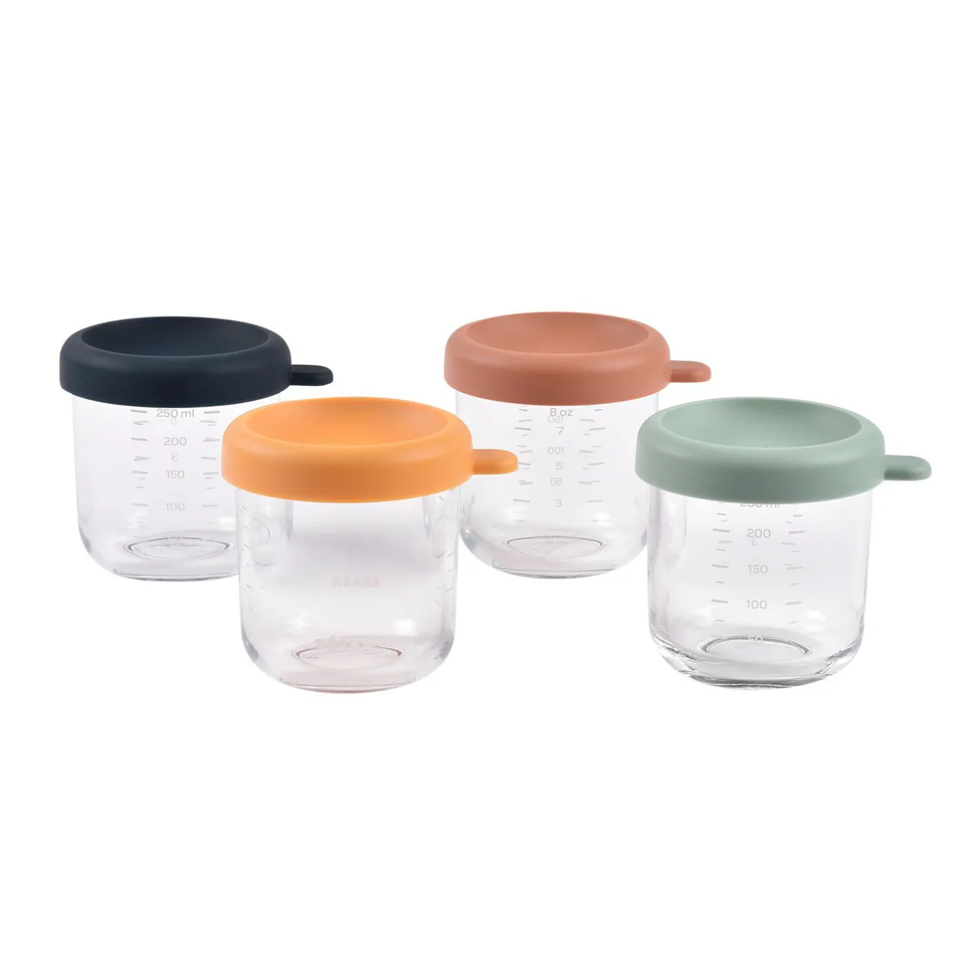 BÉABA Couverts Vaisselle Et Bavoirs*Coffret 4 portions verre 250ml Sunrise