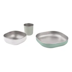 BÉABA Couverts Vaisselle Et Bavoirs*Coffret repas inox Vert sauge Sagegreen