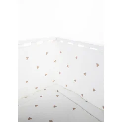 BÉABA Parcs Bébé Et Accessoires*Contour De Parc - 35x340 Cm - Jersey + Mousseline - Hearts Beige