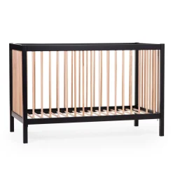 BÉABA Lits Évolutifs Et Cododos*COT 97 - Lit de bébé - 120x60Cm – Noir Naturel Black