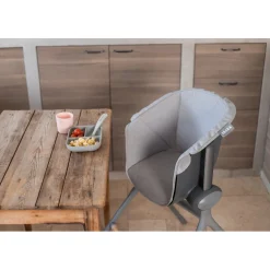 BÉABA Chaises Évolutives*Coussin d'assise Junior pour Chaise Haute Up and Down Gris Grey