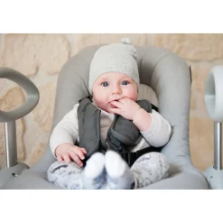 BÉABA Accessoires Transat*Coussin transat Up and Down® Gris chiné Grey