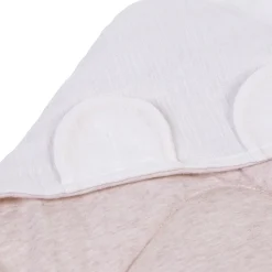 BÉABA Accessoires De Lit|Linges De Lit*Couverture Enveloppante Universelle - 75x75 Cm - Jersey Mela Beige