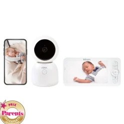 BÉABA Babyphone, Écoute-bébé*Ecoute bébé vidéo Zen Night Light Blanc White