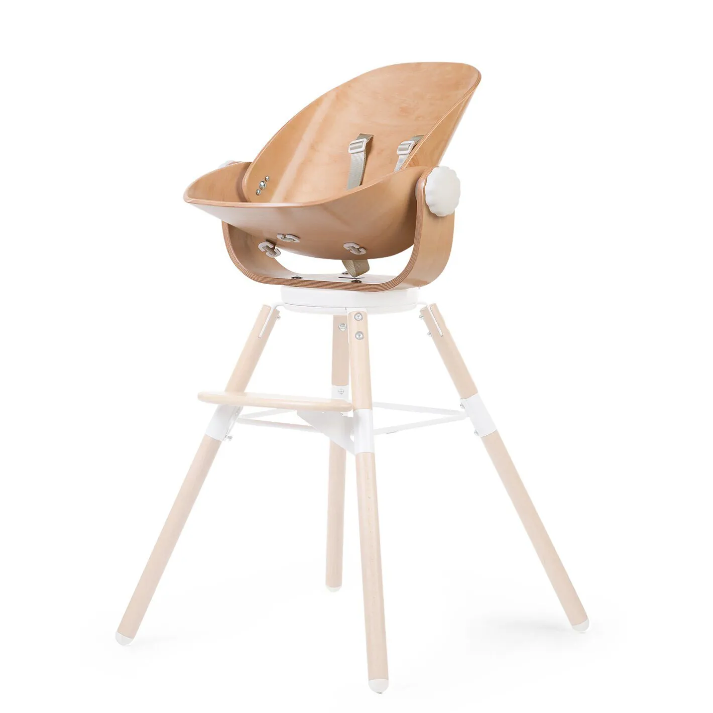 BÉABA Chaises Évolutives*Evolu Newborn Seat Pour Evolu 2 + One.80° - Bois - Blanc Nat Natural/white