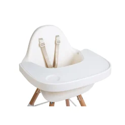 BÉABA Coussins Et Accessoires|Chaises Évolutives*Evolu Tablette De Chaise - Abs - Blanc + Napperon En Silicon Anthracite