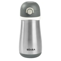 BÉABA Couverts Vaisselle Et Bavoirs|Biberons Et Accessoires*Gourde inox 350 ml Gris minéral Oldpink