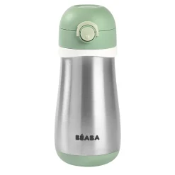 BÉABA Couverts Vaisselle Et Bavoirs|Biberons Et Accessoires*Gourde inox 350 ml Vert sauge Oldpink