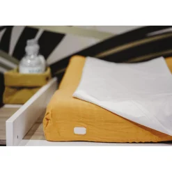 BÉABA Matelas À Langer|Baignoires Et Accessoires*Housse Sofalange® avec serviette éponge amovible Miel White