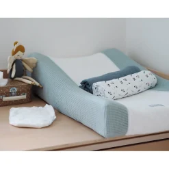 BÉABA Matelas À Langer|Baignoires Et Accessoires*Housse Sofalange® Bleu vert White