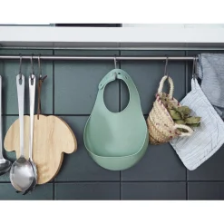 BÉABA Couverts Vaisselle Et Bavoirs*Lot de 2 bavoirs silicone Gris clair/Vert sauge Airygreen