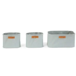 BÉABA Paniers De Rangement*Lot de 3 paniers de rangement suspendus Polyester gris