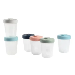 BÉABA Pots De Conservation*Lot de 6 portions clip 2ème âge 250ml Multicolor