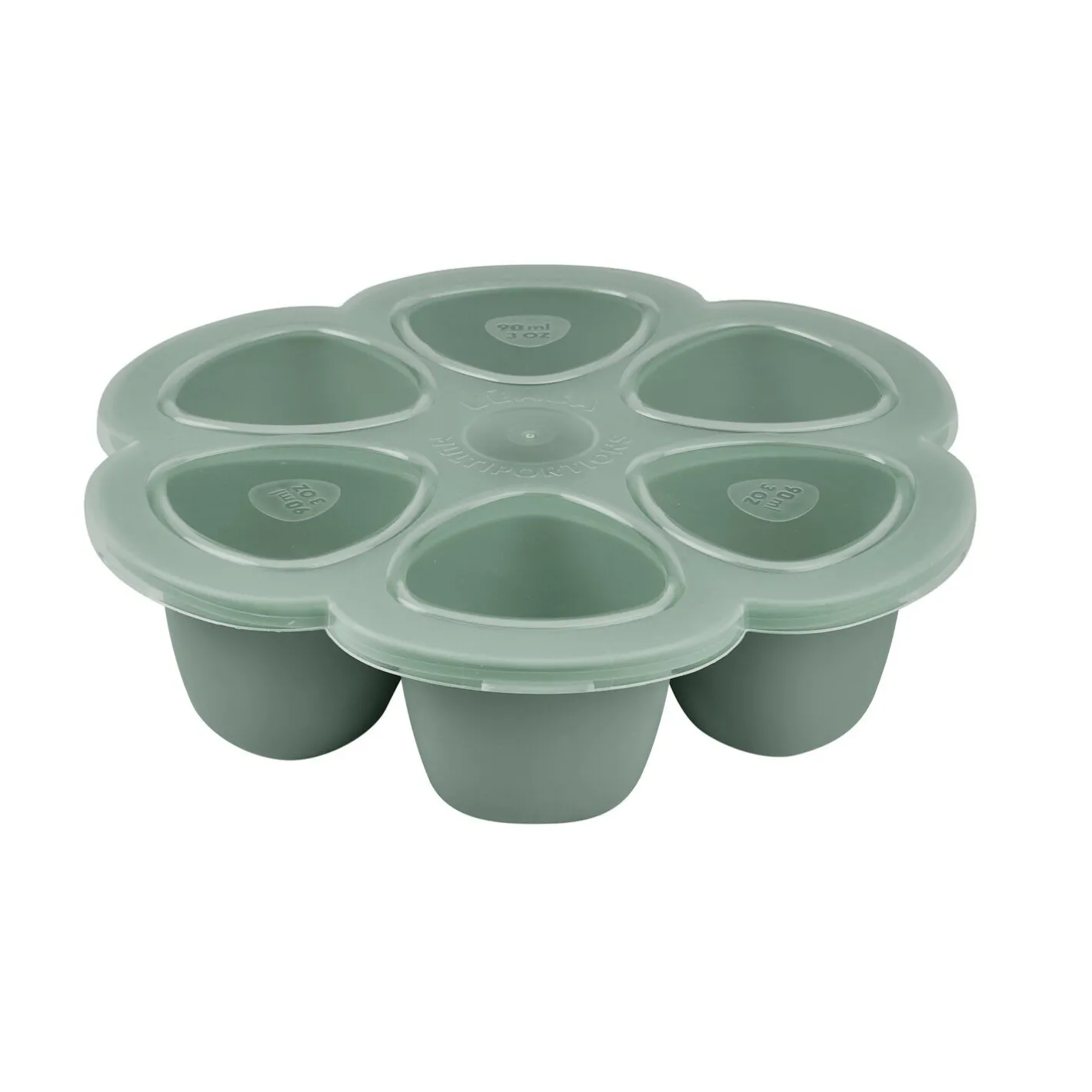 BÉABA Couverts Vaisselle Et Bavoirs|Pots De Conservation*Moule multiportions silicone 6X90ml Vert sauge Blue