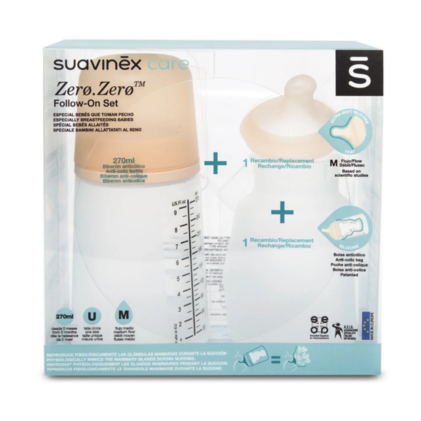 BÉABA Biberons Et Accessoires*Pack biberon ZERO.ZERO - follow-on set Pink