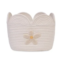 BÉABA Paniers De Rangement*Panier fleur - 30x20x15CM - Corde De Coton - Ecru Offwhite