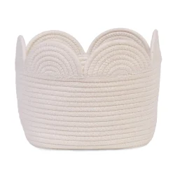 BÉABA Paniers De Rangement*Panier fleur - 30x20x15CM - Corde De Coton - Ecru Offwhite