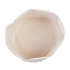 BÉABA Paniers De Rangement*Panier fleur - 30x30x30cm - Corde De Coton - Ecru Offwhite