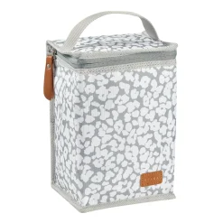 BÉABA Sacs Isotherme Bébé|Goûter Sain*Pochette repas isotherme Fleur de cerisier Black/pinkgold