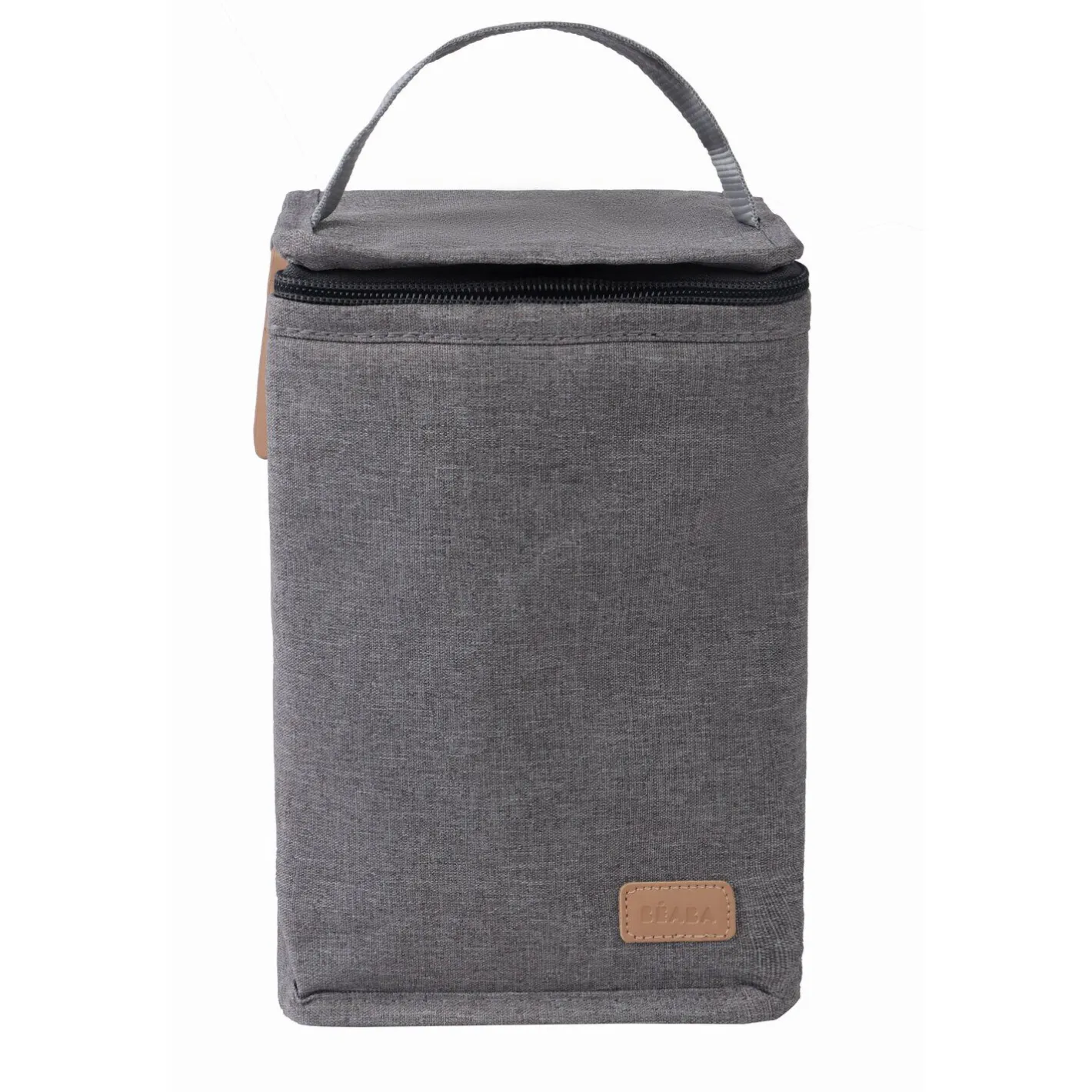 BÉABA Sacs Isotherme Bébé|Goûter Sain*Pochette repas isotherme Gris chiné Black/pinkgold