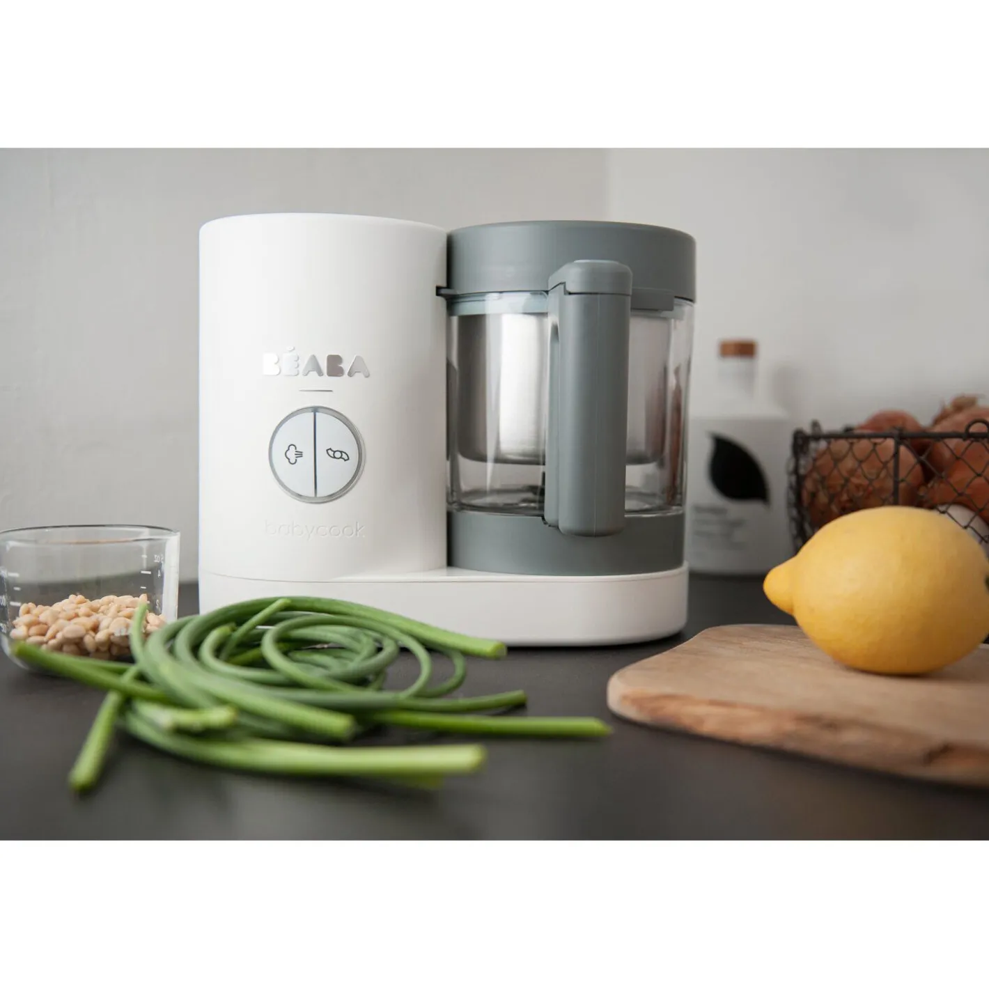 BÉABA Babycook® Néo*Robot cuiseur Babycook Neo® Gris/Blanc Eucalyptus