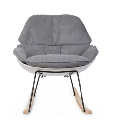 BÉABA Chaises D'allaitement*Rocking Chaise A Bascule Lounge - Blanc Gris Grey/white