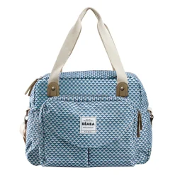 BÉABA Sacs À Langer*Sac à langer Genève Play print Bleu Ardoise