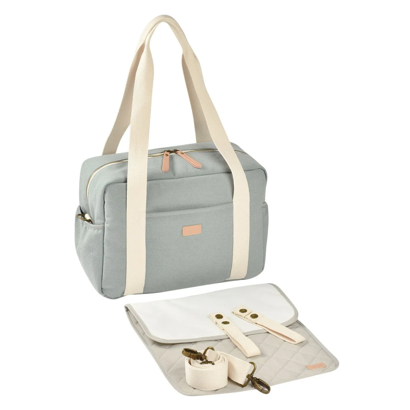 BÉABA Sacs À Langer*Sac à langer Paris Vert sauge Glaciergrey