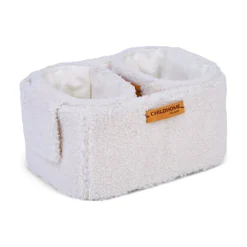 BÉABA Paniers De Rangement*Set Of 3 Hanging Storage Baskets - 21x14x10 Cm + 14x10x10 Cm -Teddy Off white