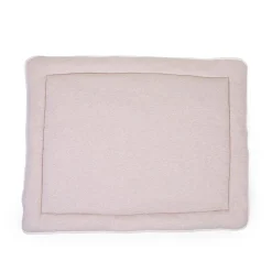 BÉABA Parcs Bébé Et Accessoires*Tapis De Parc - 75x95 Cm - Jersey Melange Beige / Muslin Ted Marin