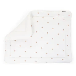 BÉABA Parcs Bébé Et Accessoires*Tapis De Parc - 75x95 Cm - Jersey + Mousseline - Hearts Marin