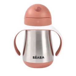 BÉABA Couverts Vaisselle Et Bavoirs|Biberons Et Accessoires*Tasse paille inox 250ml Terracotta Windyblue