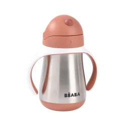 BÉABA Couverts Vaisselle Et Bavoirs|Biberons Et Accessoires*Tasse paille inox 250ml Terracotta Windyblue