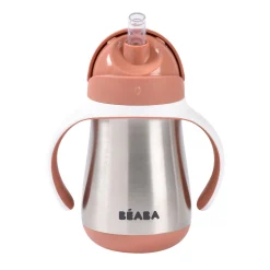 BÉABA Couverts Vaisselle Et Bavoirs|Biberons Et Accessoires*Tasse paille inox 250ml Terracotta Windyblue