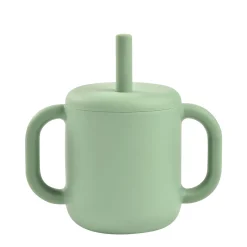 BÉABA Couverts Vaisselle Et Bavoirs|Biberons Et Accessoires*Tasse paille silicone Vert sauge Sagegreen