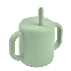 BÉABA Couverts Vaisselle Et Bavoirs|Biberons Et Accessoires*Tasse paille silicone Vert sauge Sagegreen