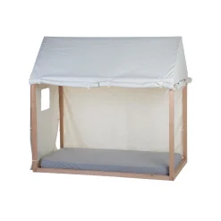 BÉABA Lits Tipi Et Cabanes|Accessoires De Lit*Toile Pour Lit Cabane - 70x140 Cm - Blanc Anthracite