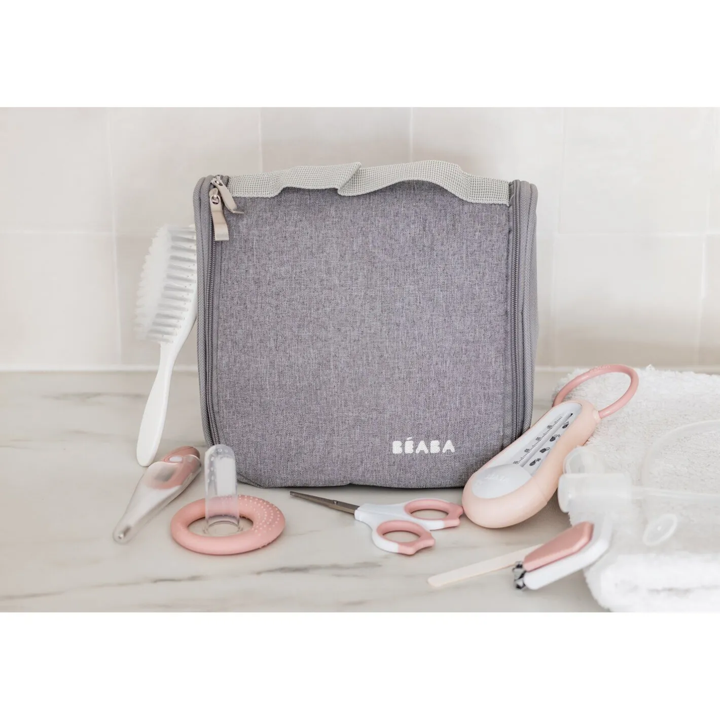 BÉABA Accessoires De Toilette|Baignoires Et Accessoires*Trousse de toilette nomade Vieux rose Greenblue